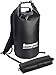 Produktbild Semptec Urban Survival Technology Rucksack zum Einrollen: Wasserdichter Trekking-Rucksack aus LKW-Plane, 20 Liter, schwarz, IPX6 (Sack)