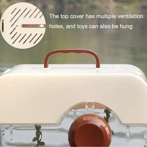 Vogelkäfig, tragbarer Outdoor- Vogelkäfig für kleine Vögel, Kamera- Form, einteilige Form, handliches Design für Spaziergänge und Versammlungen-3