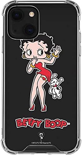 Skinit Clear Phone Case Compatible with iPhone 13 - Officially Licensed Betty Boop with Puppy Design
