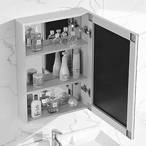 Bathroom Mirror Cabinet Space Toilet Mirror Cabinet Aluminum Bathroom Mirror Cabinet Wall Mounted Bathroom Mirror with Storage Cabinet