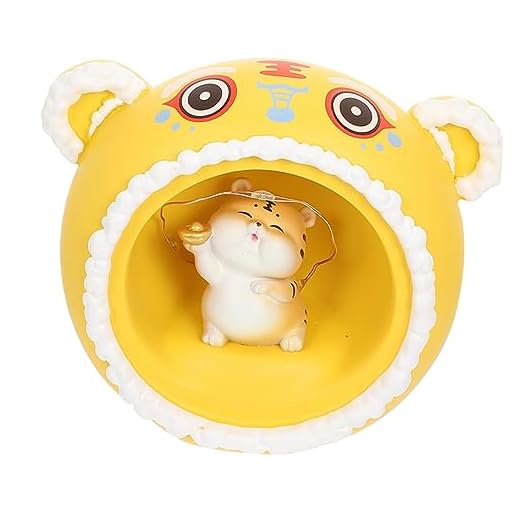 TEHAUX 1 Pc Luz De La Noche Del Tigre Lámpara De Habitación En Forma 2022 Año De Las Decoraciones Año De Los Chinos 2022 Año Luz Resina Navidad Luz De La Noche Llevada Niño