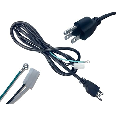 Meatender 6 ft Power Cord Replacement Part for Traeger, Pit Boss, Camp Chef, Z-Grill and Other Pellet Grills and Smokers #ELE203/KIT0089, Black, PC185 Cover