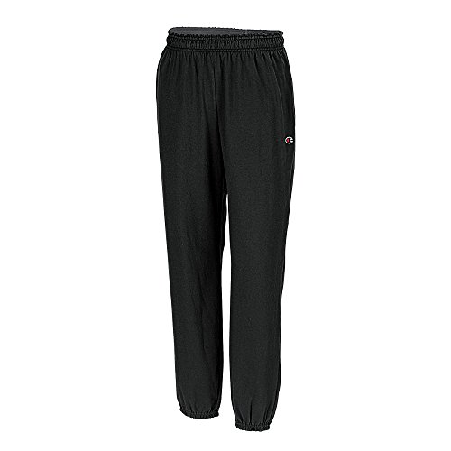 Champion Authentic Men`s Closed Bottom Jersey Pants Black