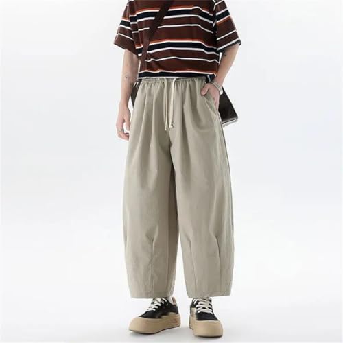 Men's Hip Hop Streetwear Style Jogger Harem Trousers Casual Thermal Fleece Trousers2