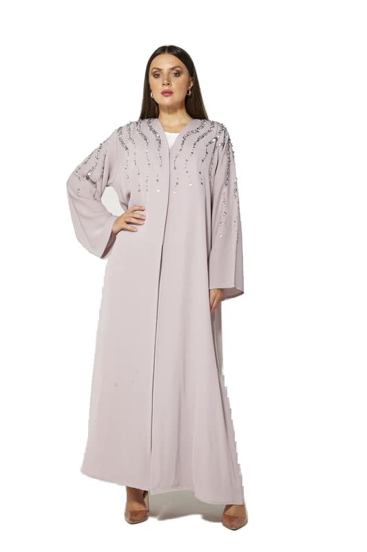 MOiSTREETKorean Nida Embroidered Abaya