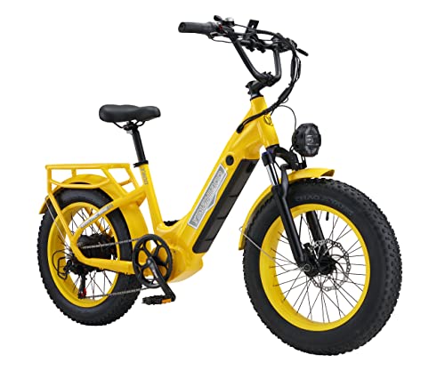 YinZhiBoo 1200w Peak Ebike for Adults 32MPH, 48V 32.5AH Dual Battery Electric Bike for Adults, 120 Miles Long Range Commuter Electric Bicycle, 20''Ã4.0 Fat Tire Electric Bike Hydraulic Brake UL2849