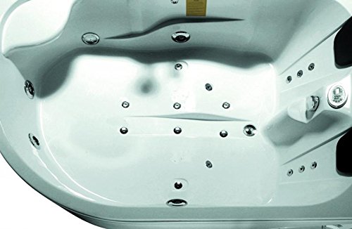 BagnoItalia Vasca idromassaggio da 140x180 cm full optional due posti con 19 idrogetti I