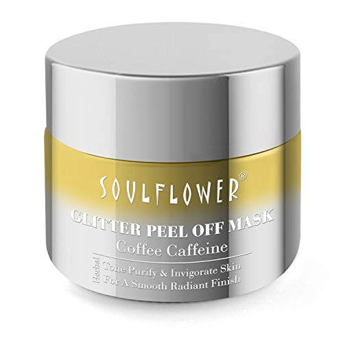 Soulflower Coffee Glitter Gel Peel-Off Mask, 100g | Glowing And Hydrating Skin Made With Pure Coffee Beans, Argan Oil And Olive Oil | Hassle- Free Formula Free From Parabens, Sulfates, And Phthalates For Rs. 549 @ 54 %
