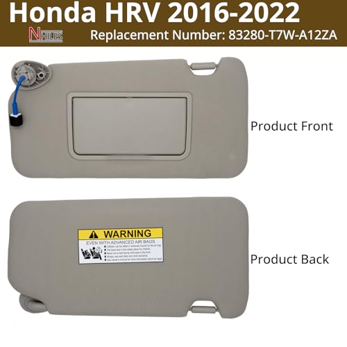 Driver Left Side Sun Visor Fits for 2016-2022 Honda HRV with Light by NHILES - Used condition - Image 7