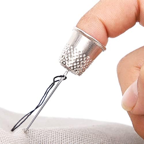 15 PCS Sewing Thimble Finger Thimble Metal Sewing Protector for DIY Crafts(19×18mm） (15 PCS) - Thumbnail 4