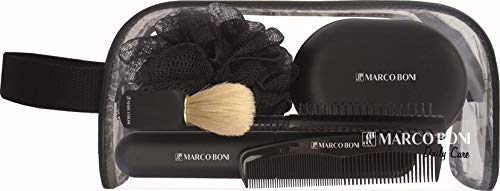 Kit Necessaire Masculina, 6093, Marco Boni, Preto, 7 Itens 1 Kit Necessaire Masculina, 6093, Marco Boni, Preto, 7 Itens