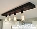 Marion Farmhouse Ceiling Light Flush Mount - 20 Custom Colors - Choose your Cage OR Mason Jar option - Shown in Jacobean - HANDMADE IN THE USA