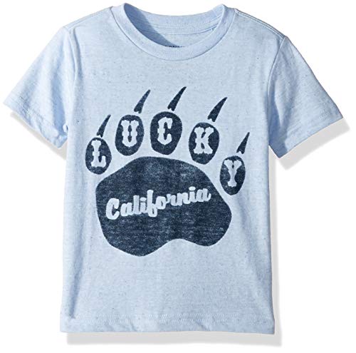 Image of Lucky Brand Boys' Short Sleeve Legacy Crew Neck T-Shirt, Placid Blue 4001, 3T