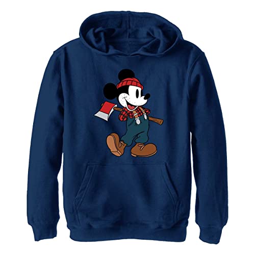 Pull à capuche garçon Mickey Disney en polaire chaud bleu marine taille S