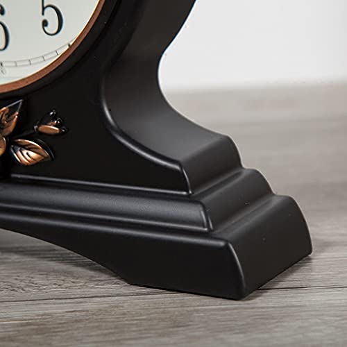 Reloj de escritorio vintage estilo europeo con acabados artísticos 6