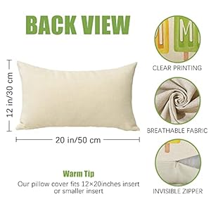 Fahrendom Hello Summer Lumbar Decorative Rectangle Pillow Cover 12 x 20 Popsicle Ice Cream Porch Patio Outdoor Pillowcase Seasonal Farmhouse Sofa Couch Cushion Case Home Decoration