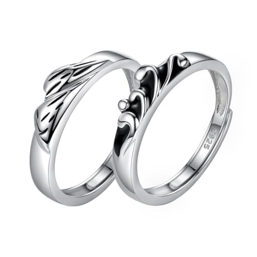 Bijoux créatifs pour couple en argent S925 pour la Saint-Valentin