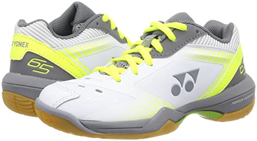 Yonex Badminton Shoes, Power Cushion 65Z Slim, White/Lime (656), Us Men's Size 8.5 (26.5 Cm) #TOP6