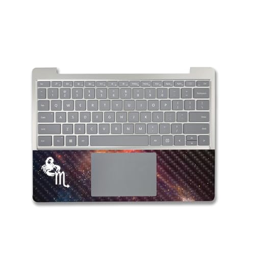 Image of MightySkins Carbon Fiber Skin Compatible with Microsoft Surface Laptop Go 3 (2023) Full Wrap Kit - Scorpio | Protective, Durable Textured Carbon Fiber Finish | Made in The USA