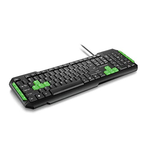 Teclado Gamer Com Hotkeys Multimidia Preto/Verde Multilaser - TC201