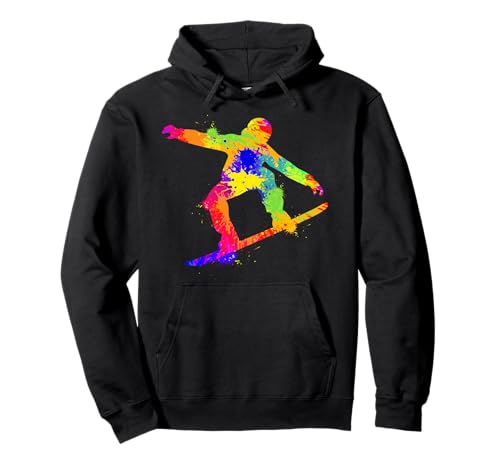 Snowboarder Kids Men Pullover Hoodie