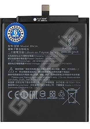 Image of Original BN3A Battery for Redmi Mi Go /BN3A Battery with 6 Month warrenty****(G312)