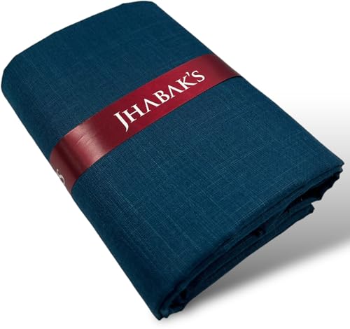 Image of JHABAK'S Unstitched Cotton Blend Solid Shirt & Trouser Fabric - 2.25 m Shirt Cloth - 1.20 m Pant Piece