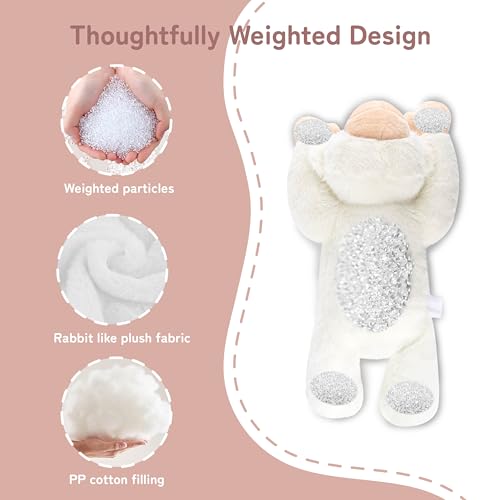Image of Niuniu Daddy 3.3 lbs 20 inch Weighted Monkey Stuffed Animals for Kids & Adults, Soft Sensory Comfort Plush Toy for Sleeping, Cute Lying Lap Pad Pillow for Huggable Gift