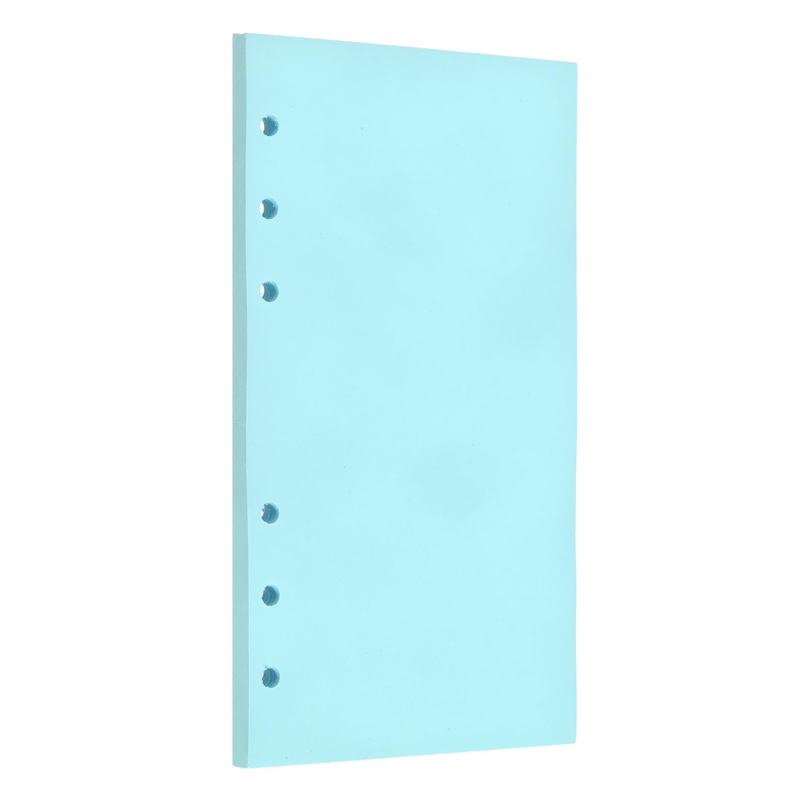 PATIKIL A6 Blank Refill Paper, 60 Sheets/120 Pages Loose Leaf Papers 6 Hole Planner Refills Inserts for 6 Ring Refillable Binders Notebook Filler Insert Diary Journals, Blue