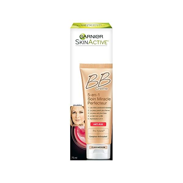 Garnier-SkinActive-BB-Cream-Anti-Aging-Face-Moisturizer-LightMedium-25-Ounce Garnier SkinActive BB Cream Anti-Aging Face Moisturizer, Light Medium, 2.5 Ounce