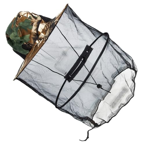 Happyyami Sombrero De Mosquito Tienda De Carpa Tapa Proteccion Sombreros Geniales Sombrero De Sol De Los Hombres Sombrero De Pesca Mosquitera Portatil Cámping Poliéster Camouflage