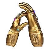 Guante de Thanos con Infinity, Gauntlet de los Vengadores Magnética Gemas Desmontable Disfraz de Cosplay Halloween Prop Adulto/Niño Adult