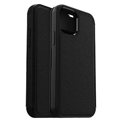 OtterBox Strada Series Case for iPhone 12 & iPhone 12 Pro - Shadow (Black/Pewter)