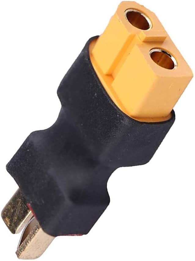T Plugs to XT60 Adapter Connector Male Female for RC Lipo Battery Charger (2Pairs)