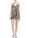 BCBGeneration Women's Striped Ruffle Romper