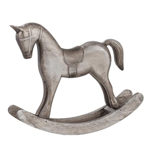 Cheval à bascule vintage bois maison bureau déco rétro table