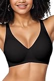 Gailife Deep V Bras for Women No Underwire Wireless Push Up Bra Seamless Plunge Bralette Comfort Supportive Bra Full Coverage -BK,XXL Black