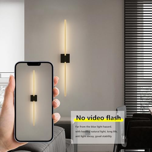Apliques de pared LED modernos con control táctil regulable y lámpara giratoria 360° 3