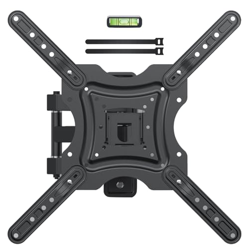 XVCAS Full Motion TV Wall Mount vesa Monitor Mount Tv Brackets for 19-55 Inch LED LCD Flat Curved Screen TVs/Monitors Universal Mount with Swivel and Tilt Max VESA 400X400 mm 66 lbs