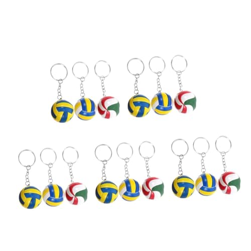 Porte-clés volley-ball lot de 3 pendentifs sac à dos accessoires sport