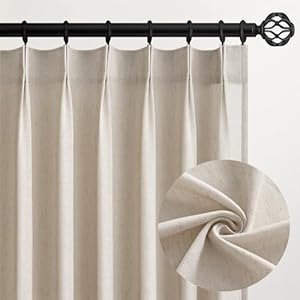 Topfinel Pinch Pleated Curtains 90 Inches...