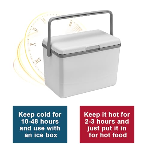 KOBONA Cooler Box 3L Insulated Cooler Box with Handle Leakproof Travel Cooler Boxes Cool Ice Box Heat Preservation Storage Cooler Box for Camping Beach Picnic Car - Image 3