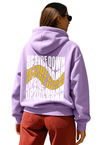 Image of JUNEBERRY Cotton Fleece Regular Fit Hooded Sweatshirt Lastest Back Graphic Printed Winter Hoodies for Women (Available in Colors: Black, SOYA Bean, Orange, Marshmellow, White & Lilac)