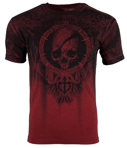Xtreme Couture Affliction Men's T-Shirt Shadow Walker Red