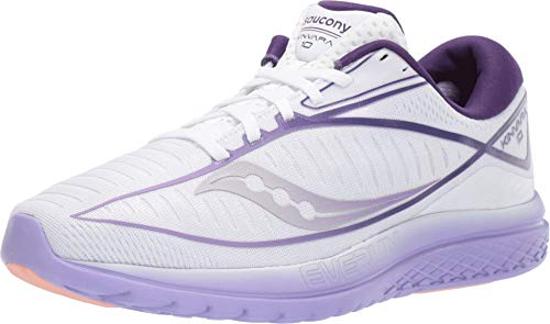 Saucony Kinvara 10 Zapatillas de Running, Mujer, Blanco (Blanco Y Púrpura 37), 37 EU (4 UK)