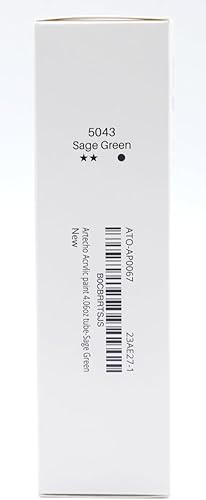 Miniatura 10 de Artecho Pintura acrílica verde, tubos de pintura verde salvia (4.05 onzas), pinturas para manualidades para lienzo, roca, piedra, madera, tela,