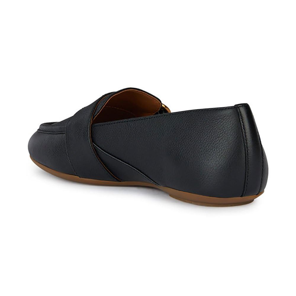 Geox Women's D Palmaria G Loafer, Black, 9 UK