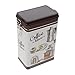 UPKOCH Bateau à Café en Métal avec Couvercle: Ferme Rustique Cafetière Vintage Teoi Toilet Conteneur en Filetage pour Grain de Café Looth Tea Feuille Succe Succe