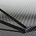 Piastra in fibra di carbonio opaca 500 x 400 National 100% Twill 2/2 (5 mm, opaco)