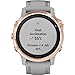 Garmin Fenix 6S Sapphire, Premium Multisport GPS Watch, Smaller-Sized, Features Mapping, Music, Grade-Adjusted Pace Guidance and Pulse Ox Sensors, Rose Gold with Gray Band
